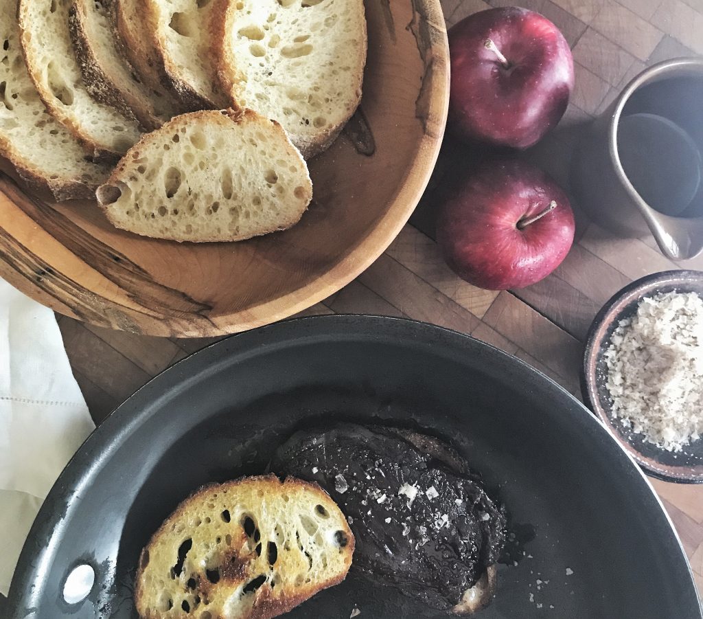 grilled cheese and chocolate with red apples