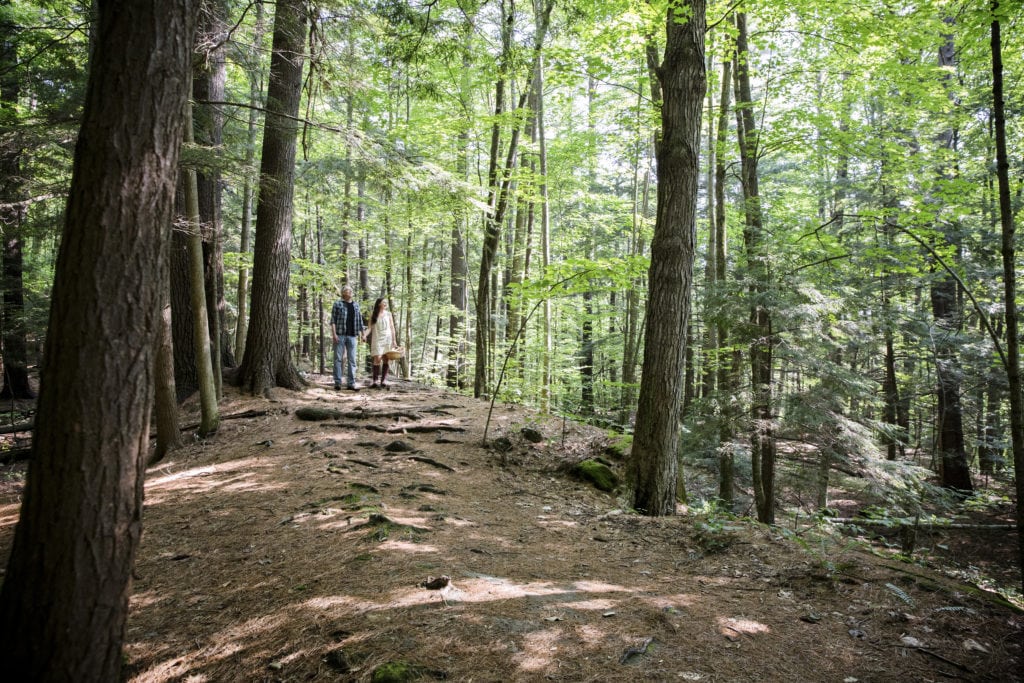 dar tavernier and john singer walking through the woods