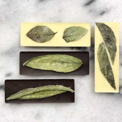 Basil Sage bars - limited Edition white, milk & chocolate bars