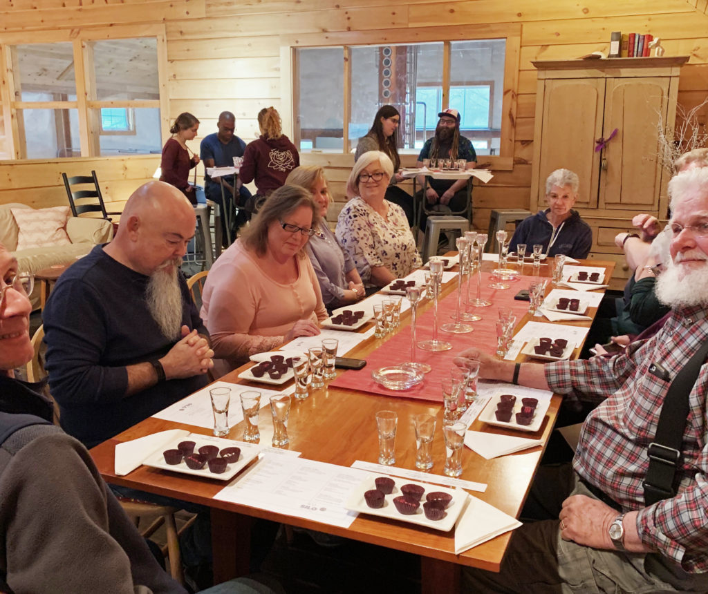 Chocolate tasting an d pairing at SILO distillery