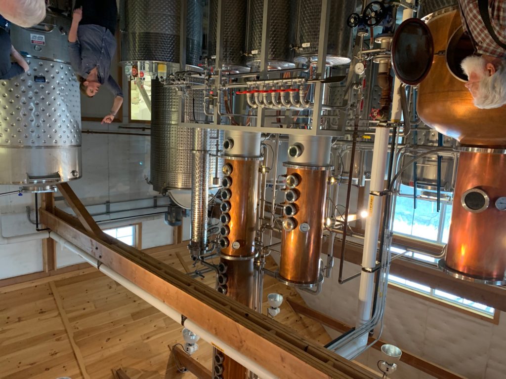 Distilling equipment at SILO distillery