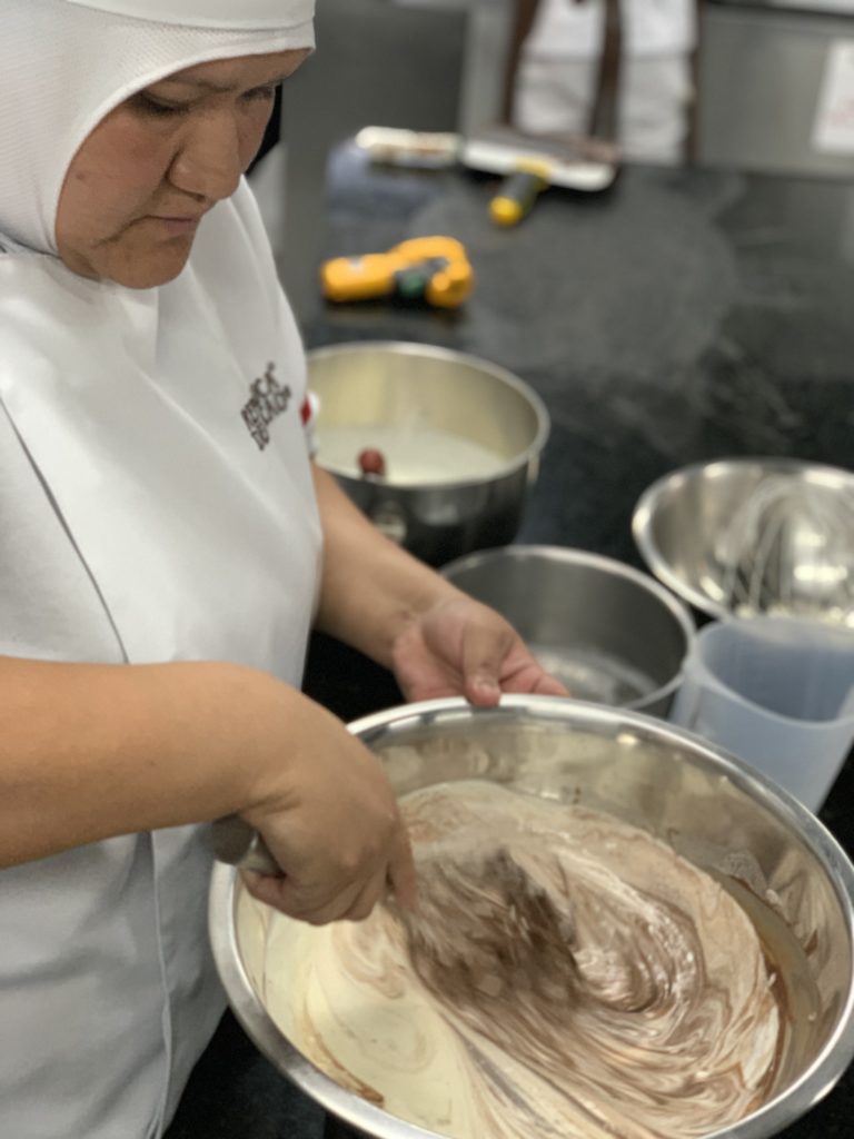 Tavernier Chocolates making chocolate mousse with the culinary team from Republica del Cacao in Ecuador