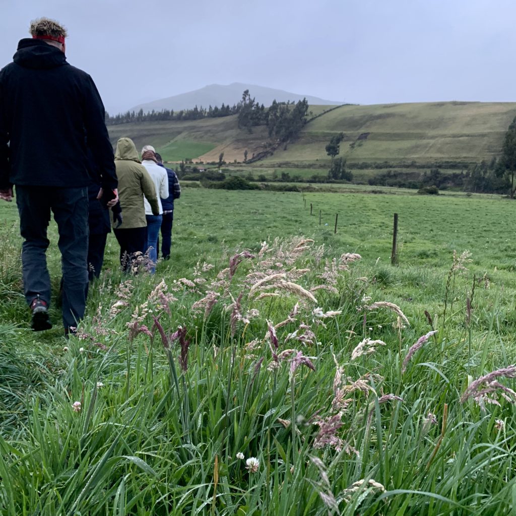 a group of chocolatiers and pastry chef making their way through Andean dairylands